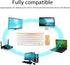 Zunate Ultra Slim Keyboard and Mouse Combo, Ergonomic Silent Mouse, Compact USB Set for PC, Laptop, Tablet (Gold)