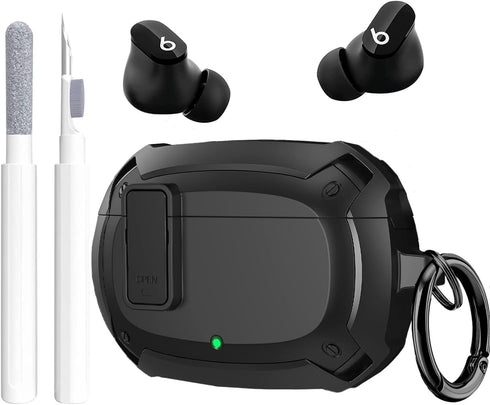 Beats Studio Buds/Studio Buds+ Case Cover 2021/2023, GARTOO Protective Case with Lock Clip and Cleaning Kit, Compatible