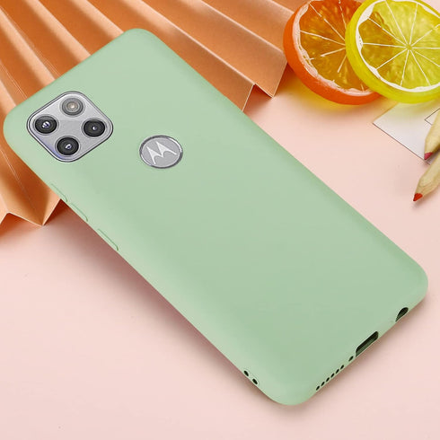 Motorola One 5G Ace Case, Liquid Silicone Gel Rubber Shockproof Slim Phone Case Bumper Cover for Women Men