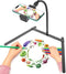 Adjustable Gooseneck Cellphone Holder, Overhead Phone Mount, Table Top Teaching Online Stand for Live Streaming, Online