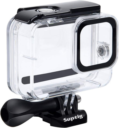 Suptig Waterproof Underwater Dive Housing Case for GoPro Hero 8 Black, 196ft (60 Meters) Protective Case