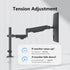 17 32 inch 22lbs, 75x75mm 100x100mm,Pneumatic suptek Single Monitor Arm for Desk Mount Stand,Adjustable Monitor Arm