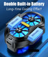 Mobile Phone Cooler with Dual Cooling Fan, Cell Phone Radiator Heatsink for iPhone, Android Smartphones, Rechargeable