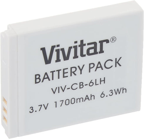 Vivitar NB-6L / NB-6LH Ultra High Capacity 1700mAh Li-ion Replacement Battery for Canon Digital Cameras