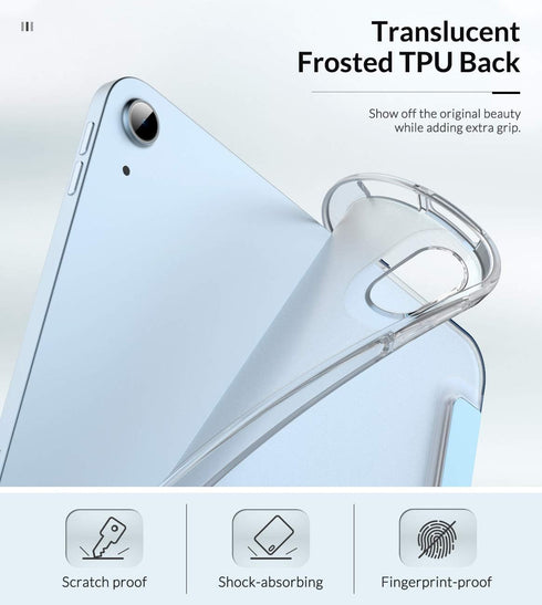 MoKo iPad Air 11 Inch Case for 7th/6th Gen M3/M2 2025/2024, 5th/4th Gen 10.9" 2022/2020, Slim Protective Sky Blue Cover