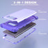 IDweel for Galaxy Note 8 Case, Purple for Women Girls, 3 in 1 Shockproof Slim Hybrid Heavy Duty Protection