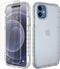 Diverbox Heavy Duty iPhone 12 Case (Turquoise) with Shockproof, Dropproof, and Tempered Glass Screen Protector.