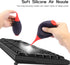 FUSMYE 2 Pack Silicone Air Blower Blaster Pump Dust Cleaner with Cleaning Brush Cloth, Camera Cleaning Kit Camera Lens