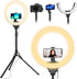 UBeesize 14'' Foldable Ring Light - 62'' Tripod Stand and Phone Holder, LED Selfie Light for Tiktok/YouTube/Photography