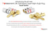 Nakamichi Excel Series 24k Gold Plated Right Angle Banana Plug 12-18 AWG 4mm for Speakers, 8 Pcs (4-Pairs)