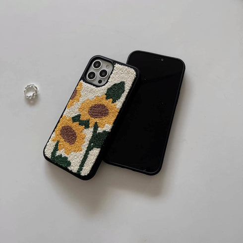 Tewwsdi 13 Cute Cactus Plant Phone Case Compatible with iPhone Cute Sun Cloud Design Girly Warm Fur Cartoon Slim Soft