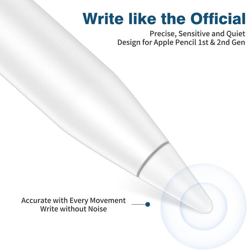 Jelanry Apple Pencil Adapter + 2 Pack Replacement Tips for iPencil, USB-C to Pencil Adapter for 1st Generation
