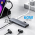 USB C Adapter Docking Station for iPad Pro M4 M2 M1, Multiport Adapter with 4K HDMI, USB C PD, SD/TF Slot