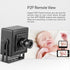 REVOTECH HD 3MP Mini IP Camera - Indoor 1296P Security Camera with P2P Remote View, H.265 20fps (I706 Black)