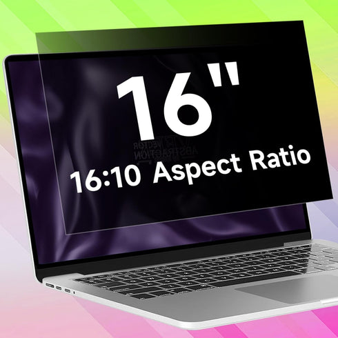 16 Inch 16:10 Laptop Privacy Screen Filter, Anti Blue Light Glare &