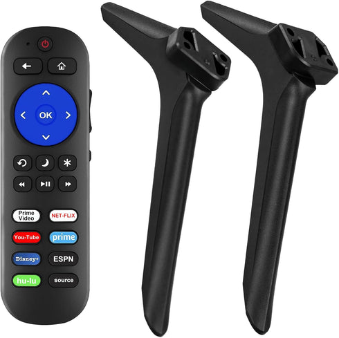 Yimaut TV Legs for Hisense TV Stand with Remote Compatible with Hisense Roku