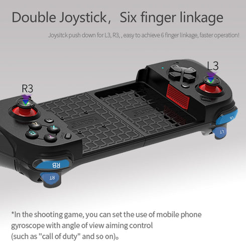 Wireless Cloud Gaming Controller for iOS, Android, Windows PC, Bluetooth Gamepad for iPhone 15/14/13, Black