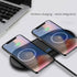 2 * 15W Dual Wireless Charger for Multiple Devices, 30W Fast Charging Pad for Apple iPhone, AirPods, Samsung, Google
