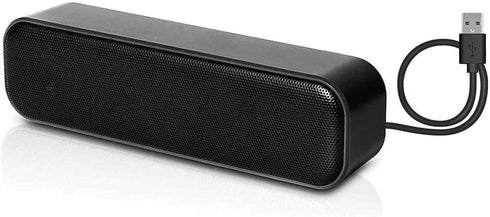 HONKYOB USB Computer Speakers,Laptop Speakers Wired USB Powered,Portable Mini Sound Bar PC Speakers