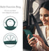UEEBAI Slim Liquid Silicone Case for iPhone 11 (6.1 inch) - Dark Green with 360 Rotatable Ring Holder & Kickstand