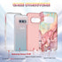 Btscase Rose Gold Case for Samsung Galaxy S10e, Heavy Duty Three Layer Marble Shockproof Full Body Rugged Cover