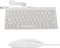 Ultra Thin USB Wired Keyboard, Mini Portable Plug and Play Keyboard with Optical Mouse Set for PC Laptop