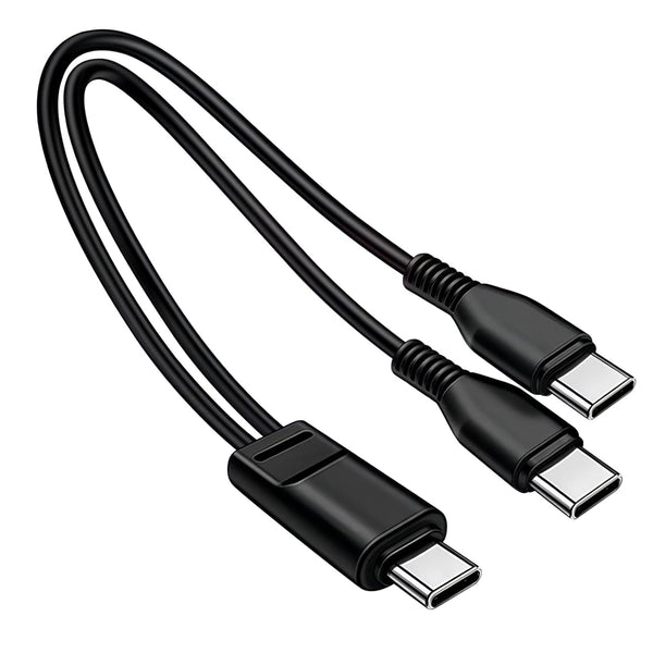 3.3FT Multi USB C Cable, 2in1 Multiple Type C Charging, 2A Dual Splitter USB C, USB C to Double USB C Port, Compatible