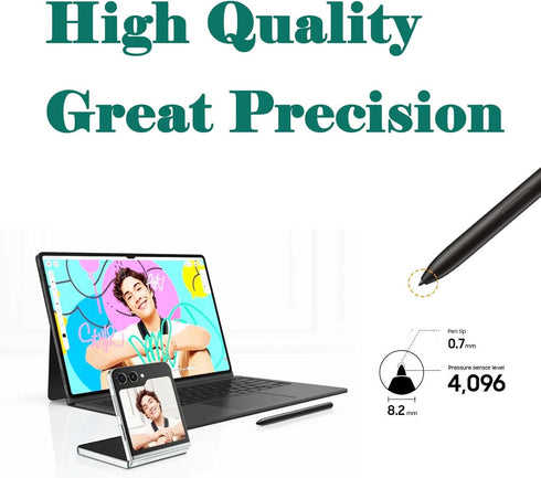 Galaxy Tab S9 Stylus Pen Replacement for Samsung Galaxy Tab S9,S9 Plus,S9 Ultra S Pen,Tab S9+,Tab S9 Ultra,All Versions Stylus Touch S Pen,with Tips and Card Pin(Black)