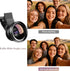 RayHenry 2 1, 0.45X 12.5X Phone Camera Lens Kit in Wide Angle Lens+ Macro Lens, Cell Phone Len Attachments Accessory