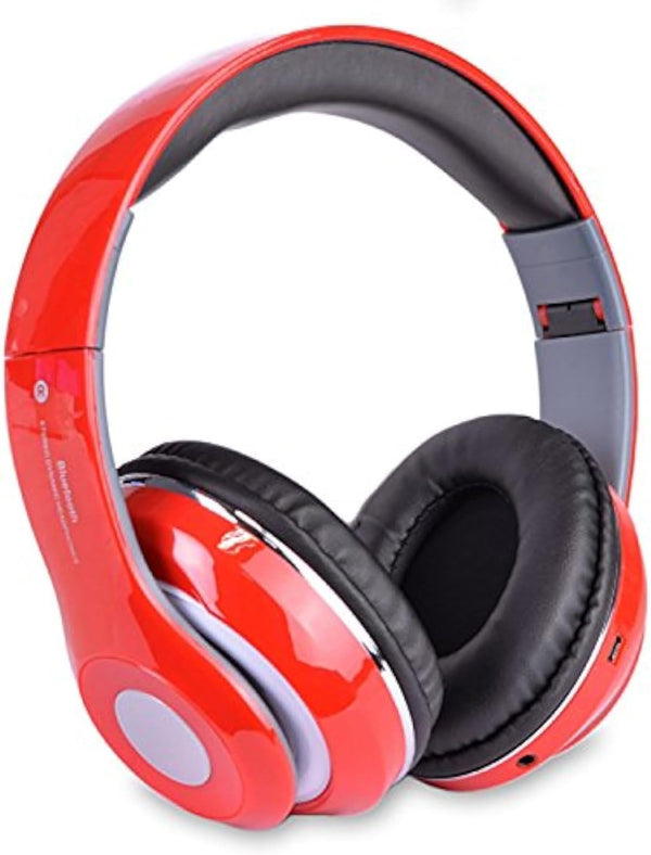 Altatac Bluetooth Rechargeable Over Ear Headset Foldable Wireless Wired Headphones with Memory Card
