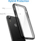 JETech Case for iPhone XR 6.1-Inch - Non-Yellowing Shockproof Phone Bumper Cover, Anti-Scratch Clear Back (Black)