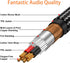 tisino 3.5mm to 1/4 Headphone Jack Adapter Cable, 6.35mm Male to 1/8" Female Adapter for Headphones, Amplifiers, Speaker