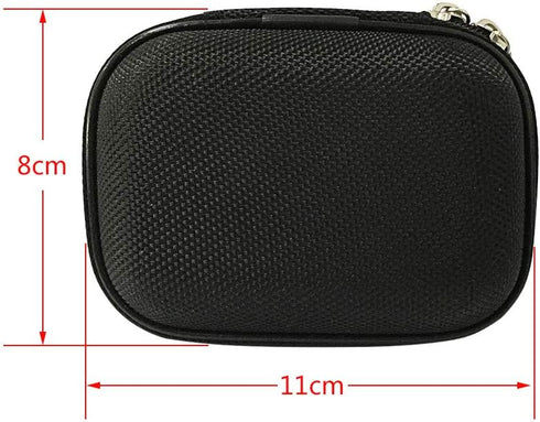 Earphone Case Portable Oxford Bag Holder with Two-Way Zipper for IEM, Earmold, Hearing Protector