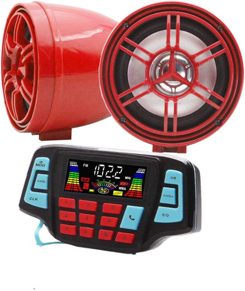 XYC 3" Motorcycle Weatherproof Bluetooth Wireless Speaker MP3 Music Player Sound Audio Stereo