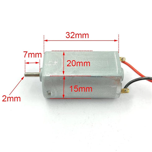ILQMEHV 1pc FK-180SH-10400 12V-24V 180 5000RPM-10000RPM Small Micro Motor for Electric Shaver Toy Car Boat DIY(Model A)