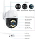 ZOSI 2K WiFi Pan/Tilt Security Camera, 3MP Outdoor Home PT Camera with Auto Tracking, 2-Way Audio, Night Vision