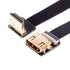 JSER CYFPV Down Angled 90 Degree HDMI Male to Female FPC Flat Cable for HDTV Multicopter Aerial Photography (0.2m)