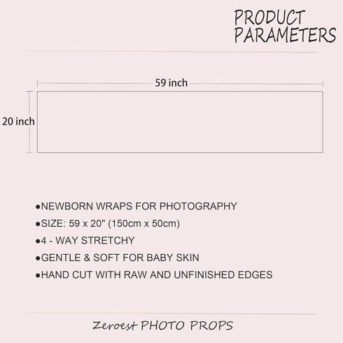 Zeroest Newborn Photography Stretch Wrap for Boys and Girls, Photo Prop Blanket (Green)