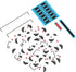 DUROCK Stabilizer V2, PCB Mount Keyboard Stabilizers with 2u 6.25u 7u Wires for Mechanical Keyboards (V2 Nero 80% Kit)
