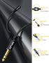 1/4 Headphone Adapter, 6.35mm Male to 3.5mm Female Audio Jack Adapter for Mixer, Guitar, Amplifier