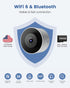 AKINGUAR 3MP 2K WiFi6 24/7 Window Camera, Indoor Camera for Home Security, with Full-Color Night Vision, AI