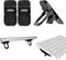 Bewudy 2 Pcs Portable Keyboard Stand, Dual Tilt Angle Adjustment, Foldable Laptop Riser,
