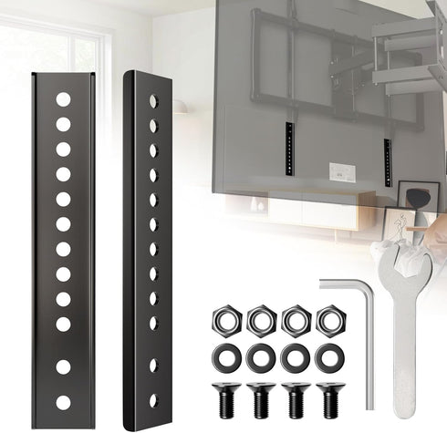 Vertical VESA Extender Bracket Kit, Steel TV Mount Extension for Low VESA Pattern TVs, Suitable for Most VESA Mounts