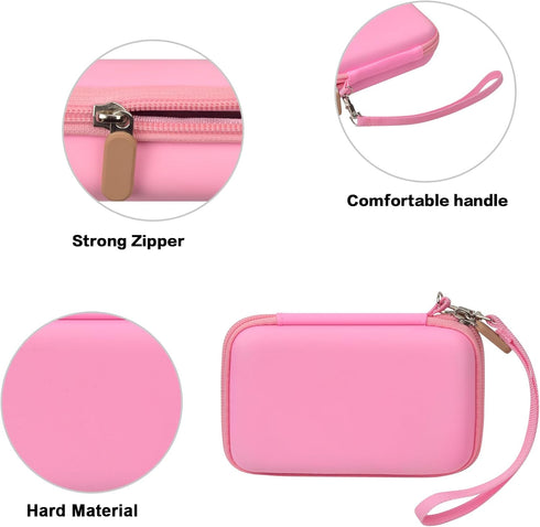 Case for Anker MagGo 3-in-1 Charging Station, Foldable Magnetic Battery Storage Holder Bag, Pink-Box Only