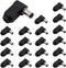 Luomorgo Right Angle DC Socket Jack Charger Power Plug, 5.5 x 2.1mm, 20pcs