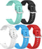 PACK 5 Silicone Bands for Veryfit Smart Watch IDW16, Adjustable Soft Waterproof Sport Replacement Wristbands for TOOBUR