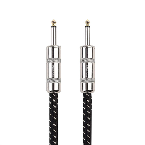 Cable Matters 2-Pack Premium Braided 12 AWG Speaker Cable 3 ft with 6.35mm TS Connector