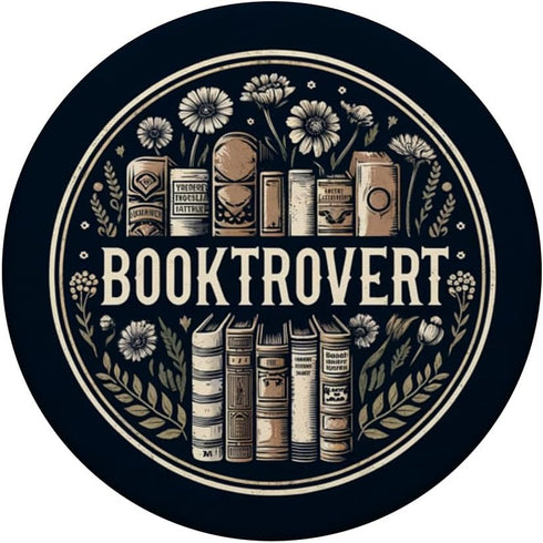 Booktrovert Bookish Book Reading - Botanical Vintage PopSockets Standard PopGrip