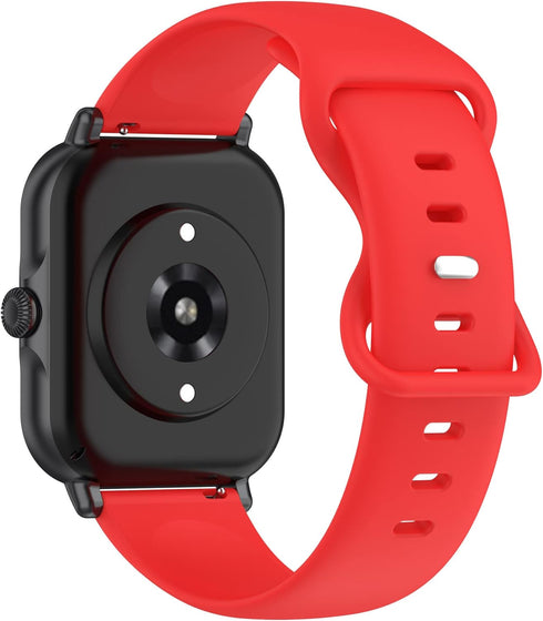 6 Pack Bands for Fitpolo Smart Watch, 1.8 inch IDW13/IDW19 Silicone Straps, S/M