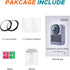 2 Pack 360 9H, JZW-Shop PC Lens Guard with Screen Protectors Compatible with DJI OSMO Action Camera, Scratch